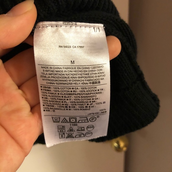 Banana Republic navy cotton knitted sweater vest - Picture 4 of 4